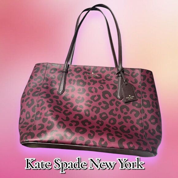 Kate Spade New York Leopard Print Tote Bag – Preowned Excellent Condition - Picture 2 of 11
